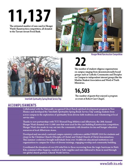 Print Design: TCU Annual Report